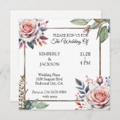 Blüten der Liebe Einladung (Vorne/Hinten)