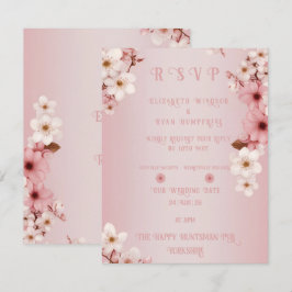 Blüten der Liebe" Einladung zur Hochzeit