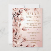 Blüten der Liebe" Einladung zur Hochzeit (Vorderseite)