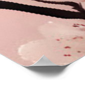 Blüten der Liebe" Einladung zur Hochzeit Poster (Ecke)