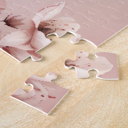 Blüten der Liebe" Einladung zur Hochzeit Puzzle (Seite)