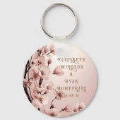 Blüten der Liebe" Einladung zur Hochzeit Schlüsselanhänger (Vorderseite)