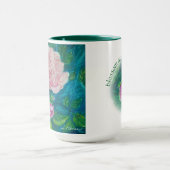 "Blüten der Liebe" Personalisierte Rose Tasse (Zentrum)