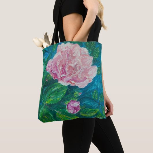 "Blüten der Liebe" Rose Tasche (med) (Von Nahem)