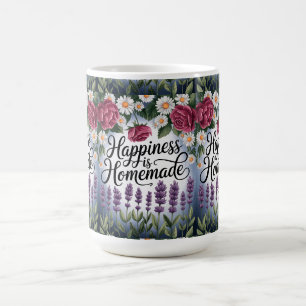 "Blüten des Glücks: "Glück ist hausgemacht" Kaffeetasse