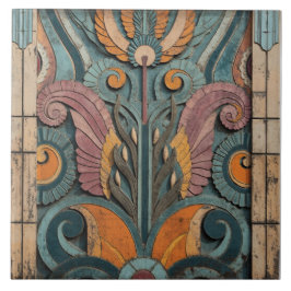 Blüten des goldenen Zeitalters Fliese