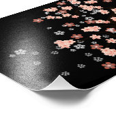 Blüten des japanischen Kirschbaums Fotodruck (Ecke)