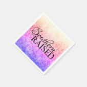 Blüten des Kulturerbes: Südliche Wasserfarbe Serviette (Ecke)