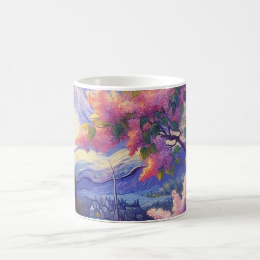 "Blüten des verzauberten Abends" Kaffeetasse (Mittel)