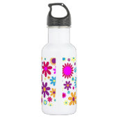 Blüten Edelstahlflasche (Rückseite)