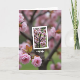 Blüten-Ehefrau Muttertags-Karte Karte