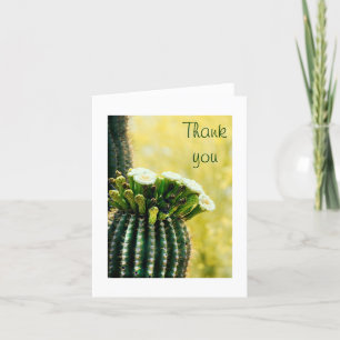 Blüten eines Saguaro Dankeschön Karte