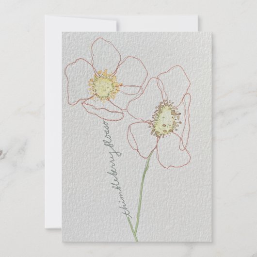 Blüten Einladung (Vorderseite)