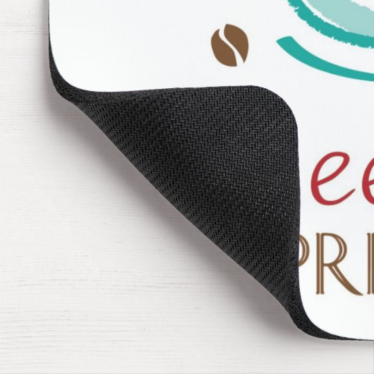 Bluten-Espresso-Mausunterlage Mousepad (Ecke)