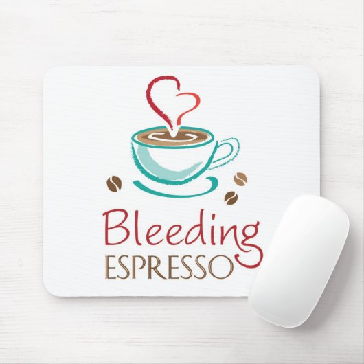 Bluten-Espresso-Mausunterlage Mousepad (Mit Mouse)