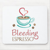Bluten-Espresso-Mausunterlage Mousepad (Vorne)