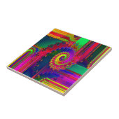 Bluten färbt Fraktal Fliese (Seite)