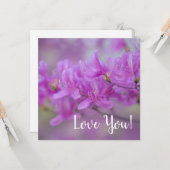 Blüten flatter Grußkarte Karte (Vorderseite/Rückseite Beispiel)