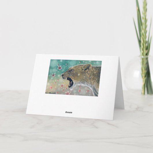 Blüten Geburtskarte Karte (Rückseite)