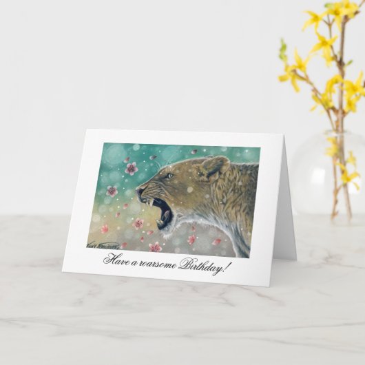 Blüten Geburtskarte Karte (Gelbe Blume)