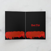 Bluten Gehirn-Gruß Karte (Innenseite)