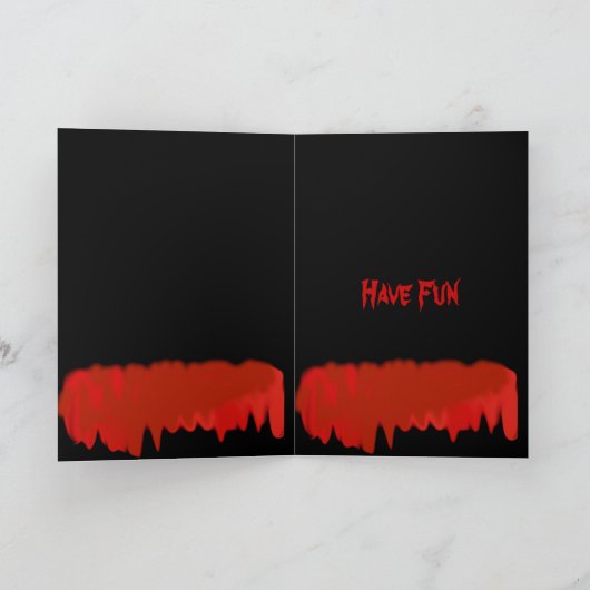 Bluten Gehirn-Gruß Karte (Innenseite)