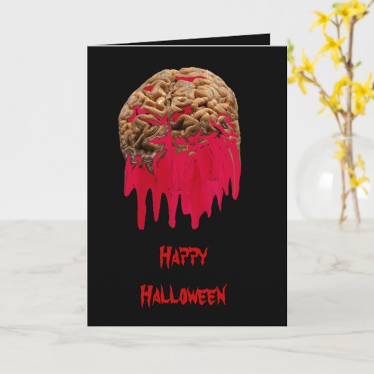 Bluten Gehirn-Gruß Karte (Gelbe Blume)