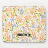 Blüten Gelbe Pfirsich Mousepad (Vorne)