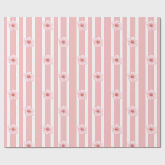 Blüten Geschenkpapier (Flach)