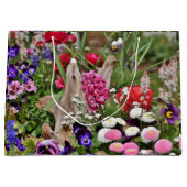 Blüten Große Geschenktasche Geschenktüte (Vorderseite)