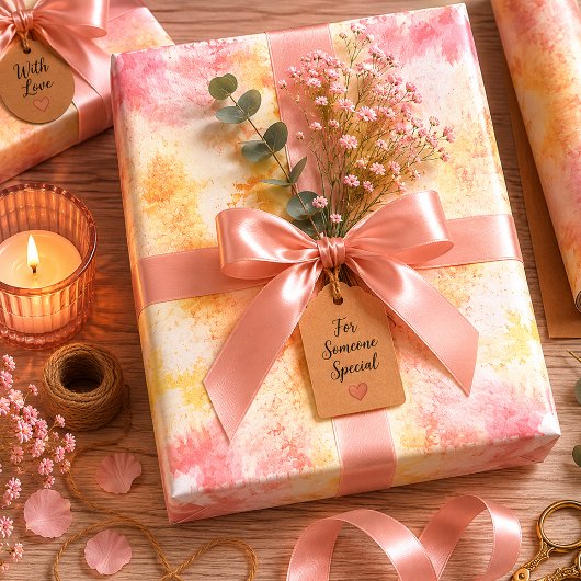 Blüten im Dunst Geschenkpapier Set