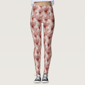 Blüten im Scarlet Veil Leggings