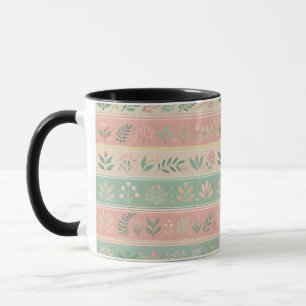 Blüten in der Stripes-Kaffee-Tasse Tasse