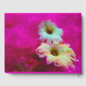 Blüten in Rosa Gästebuch (Rückseite)