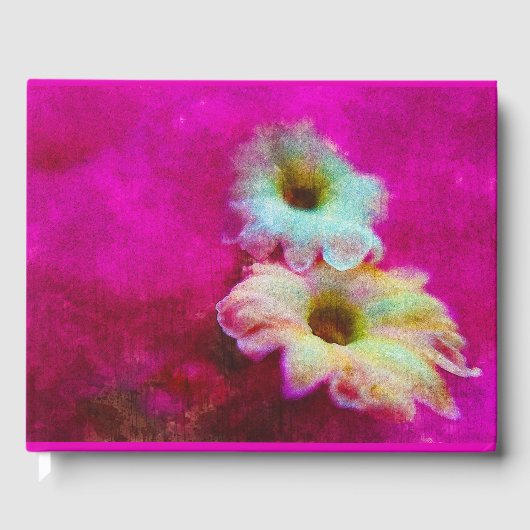 Blüten in Rosa Gästebuch (Vorderseite)