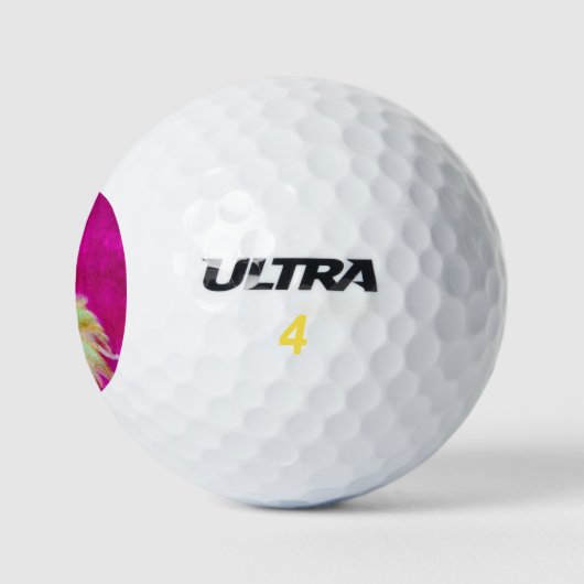 Blüten in Rosa Golfball (Logo)