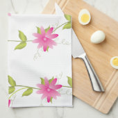 Blüten in Rosa Küchentuch (Viertel Falte)