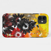 Blüten in Schwarz und Orange Case-Mate iPhone Hülle (Rückseite (Horizontal))