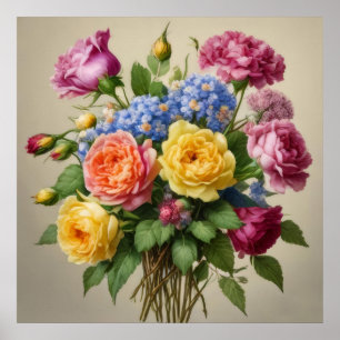 Blüten in Vollblut Poster
