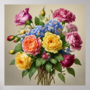 Blüten in Vollblut Poster