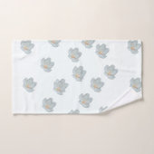 Blüten in Weiß Badhandtuch Set (Handtuch)