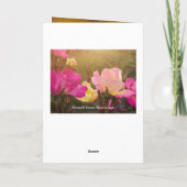 Blüten Karte (Rückseite)