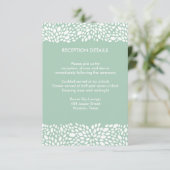 Blüten-kundengerechter Hochzeits-Empfang/Richtung Begleitkarte (Stehend Vorderseite)