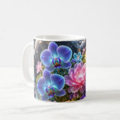 Blüten Kunst Tasse (Vorderseite Links)