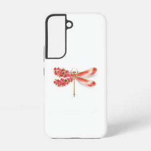 Blüten-Libelle mit Schmuck sakura Samsung Galaxy Hülle