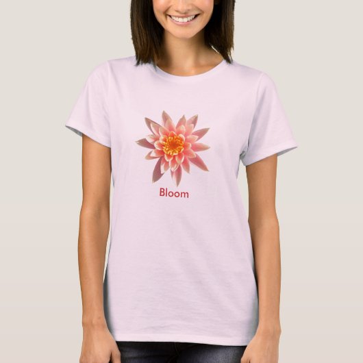 Blüten-Lotus-Behälter T-Shirt (Vorderseite)