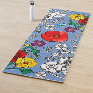Blüten mit Zölicot Yogamatte