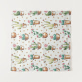 Blüten-Muster des Wüsten-Blüten-Schritt-| Wandteppich (Vorderseite)