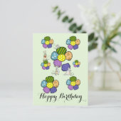 Blüten nähen postkarte (Stehend Vorderseite)