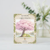 Blüten-Nickerchen Postkarte (Stehend Vorderseite)